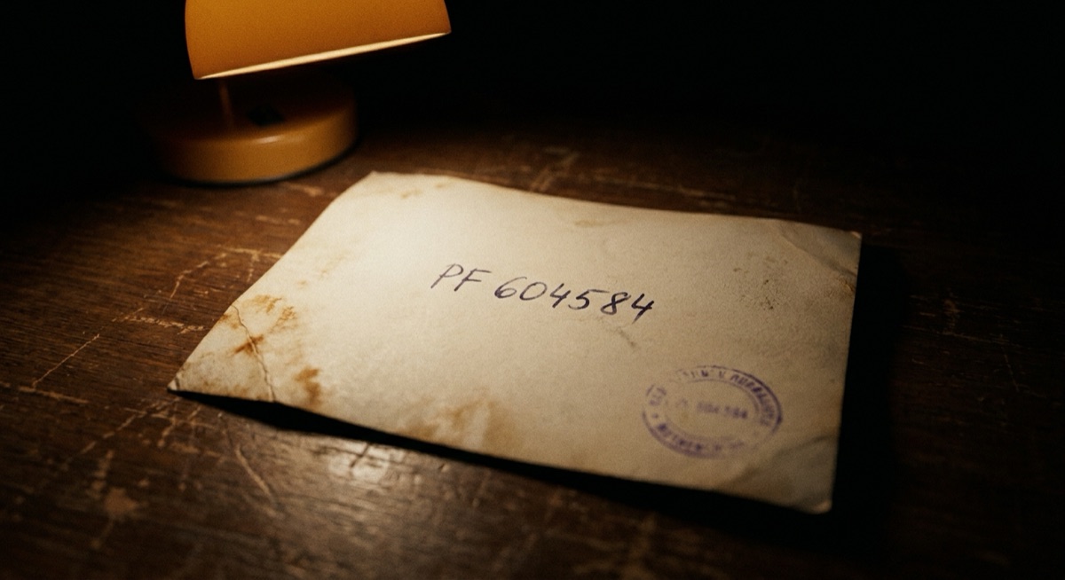 The back of a photograph, bearing only a file number.